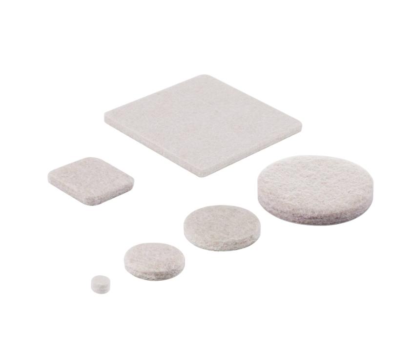 Ultimate Assorted Beige Self-Adhesive Furniture Sliders, Felt Pads Value Pack with Gorilla Glue Technology (184-Piece)