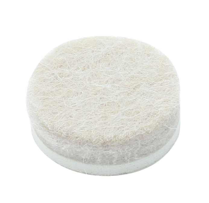 SS GB 3/4 IN ROUND BEIGE FELT PADS - 16