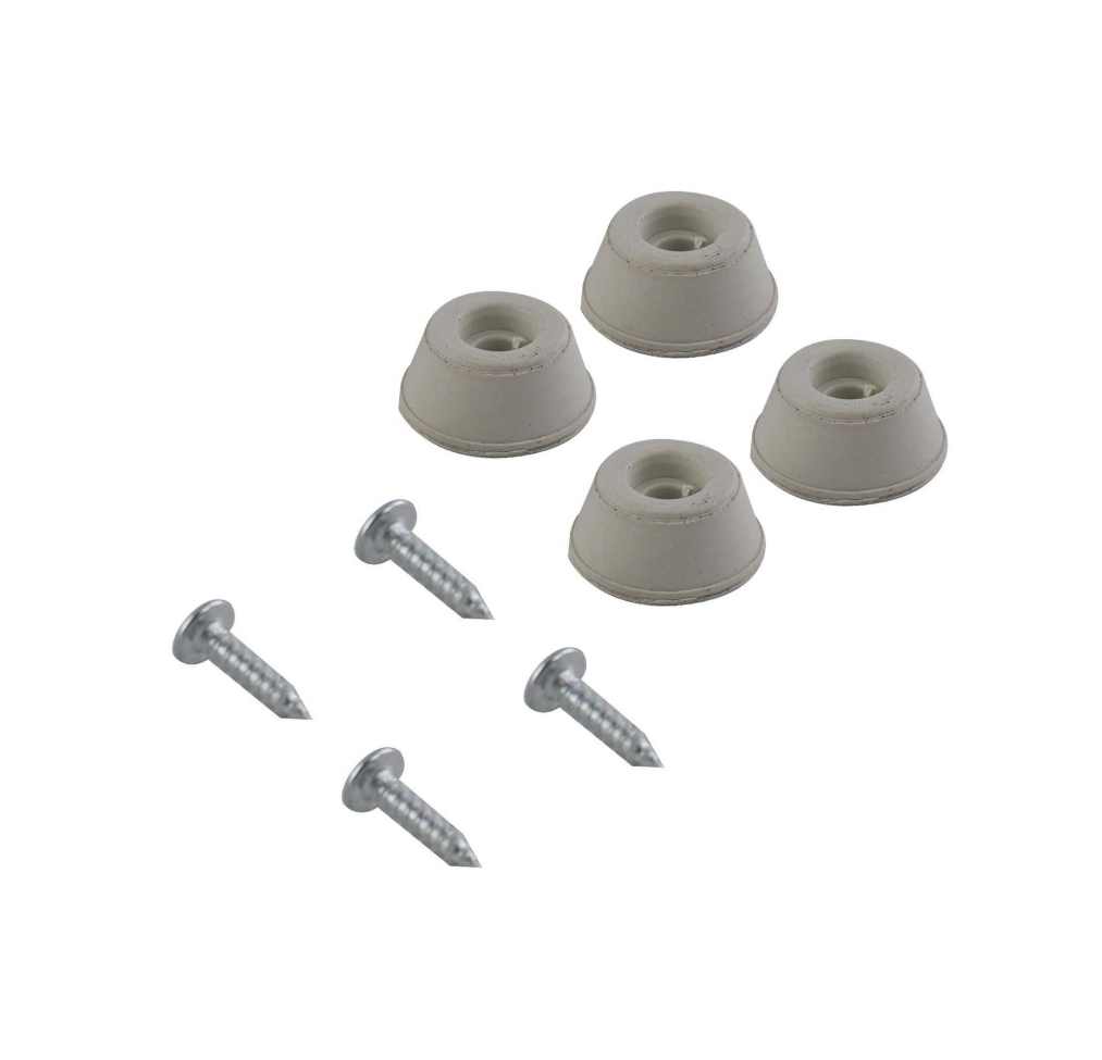 SURFACE GARD 22MM ROUND WHITE SCREW-IN BUMPER