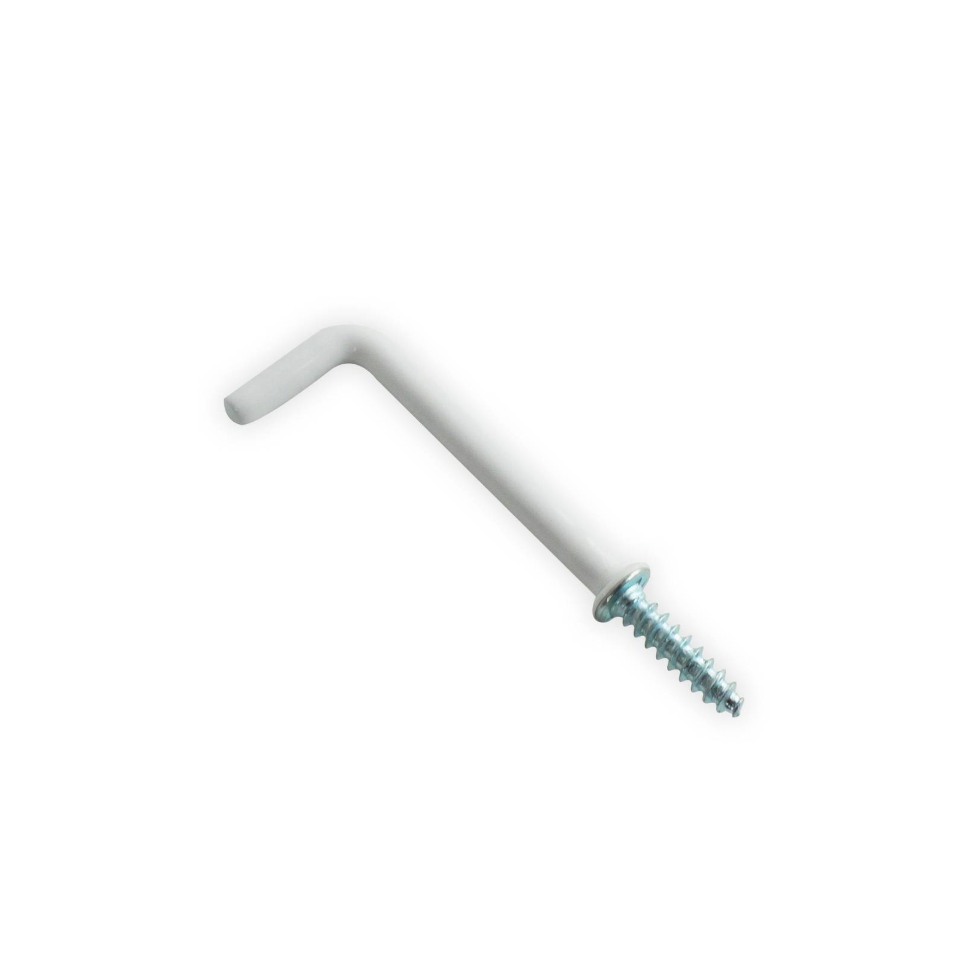 SQUARE HOOK 52MM WHITE 20 PCS