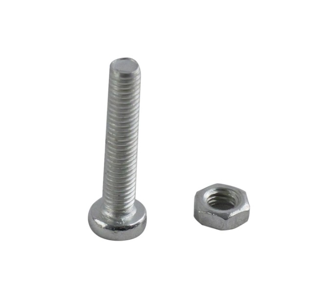 Machine Screw Pan Head & Nut M5x25mm BZP PK15