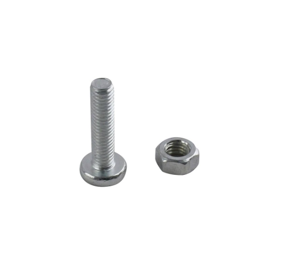 Machine Screw Pan Head & Nut M6x25mm BZP PK6