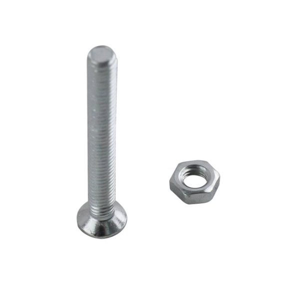 Machine Screws C/Sunk & Nuts M5x40mm BZP PK10
