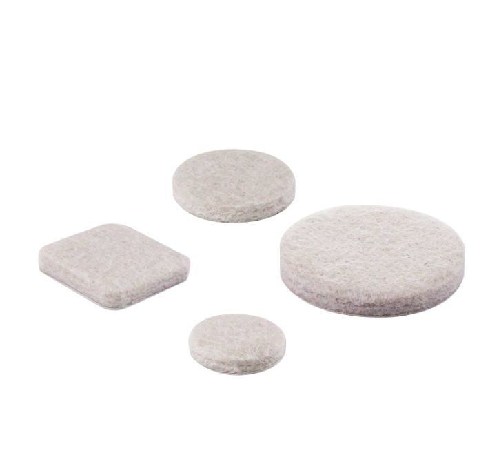 Ultimate Assorted Beige Self-Adhesive Furniture Sliders, Felt Pads Value Pack with Gorilla Glue Technology (134-Piece)