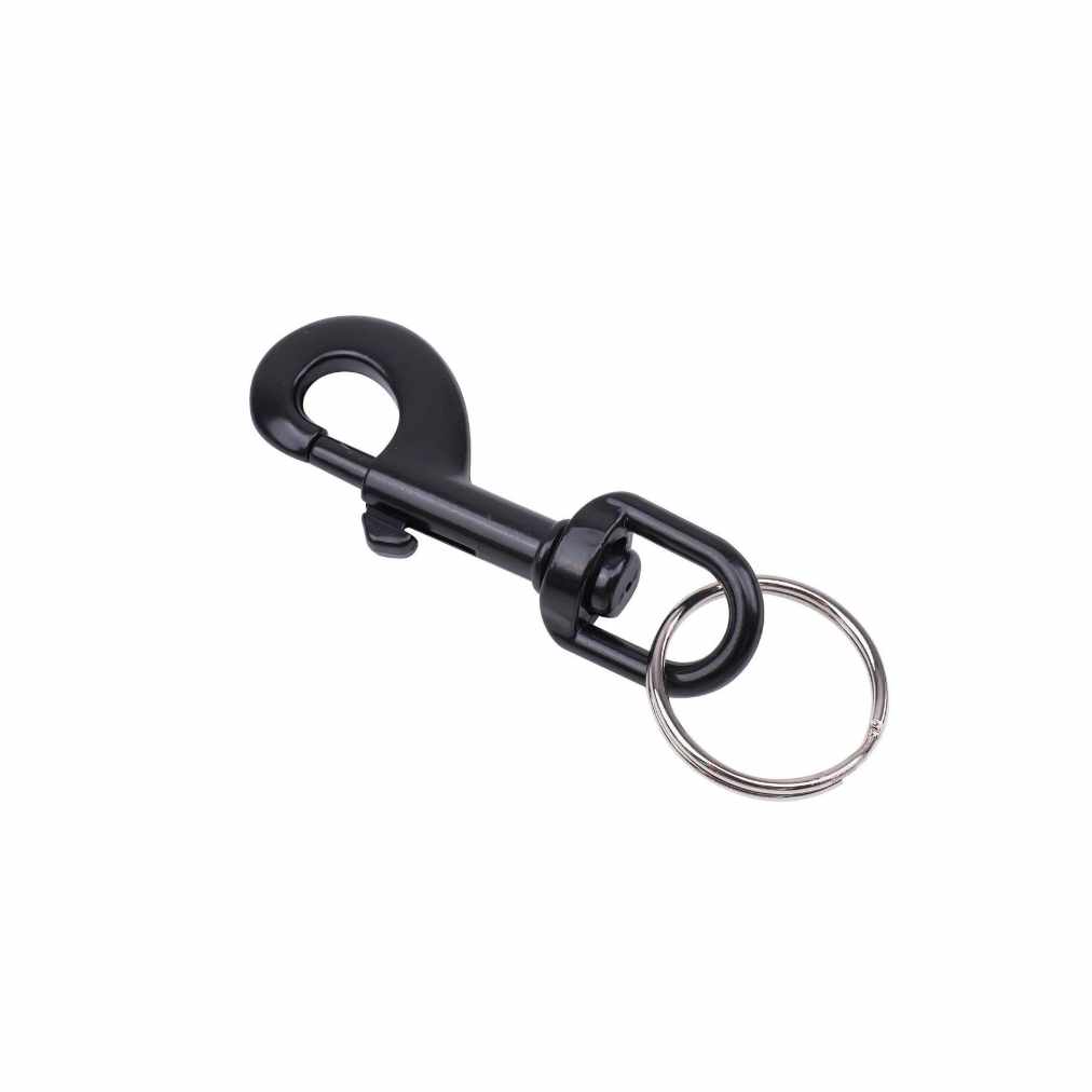 KEY RING KEY ESSENTIALS++SNAP HOOK WITH KEY RING BLK 70922