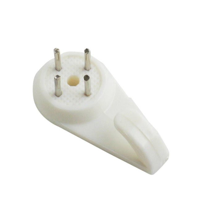 Hardwall Picture Hooks 30mm Medium White PK12