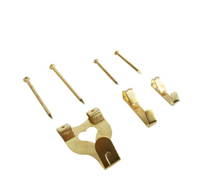 Picture Hook Multi Pack Brass Plated PK55