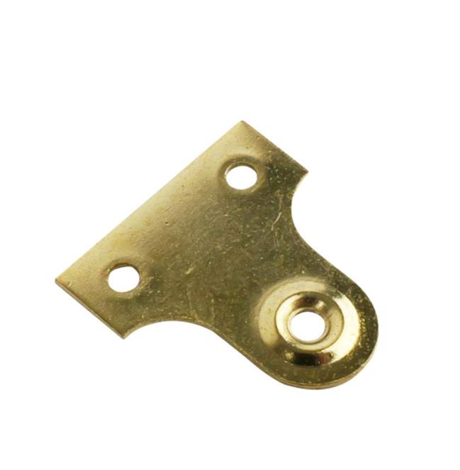 Picture Frame Brackets 25mm Brass Plated PK2