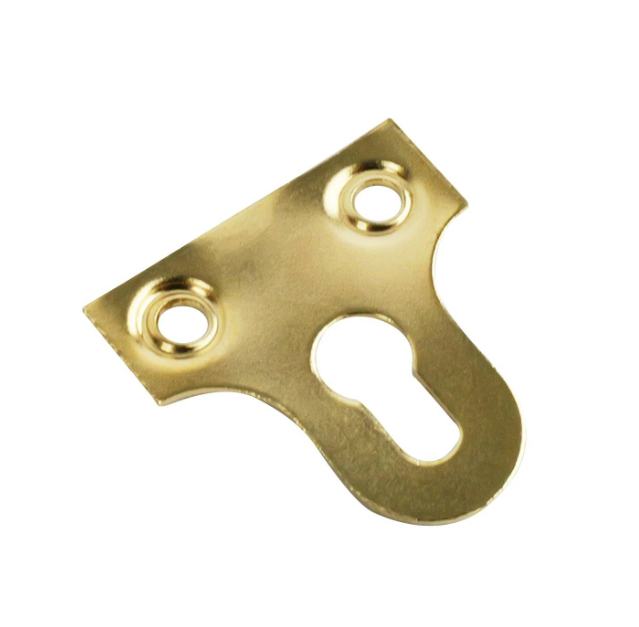Picture Frame Slot Brackets 25mm Brass Plated PK4