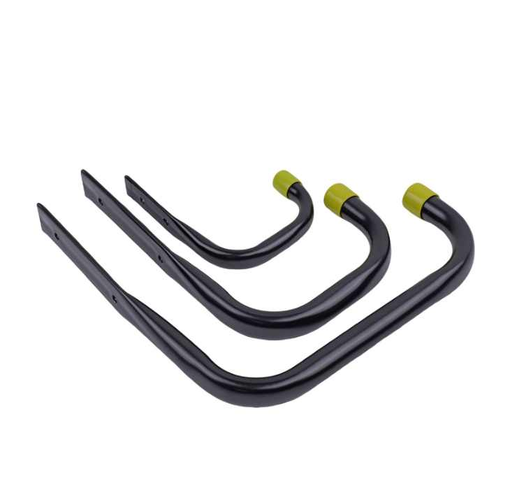 Universal Hook Set Black with Yellow End Caps PK6