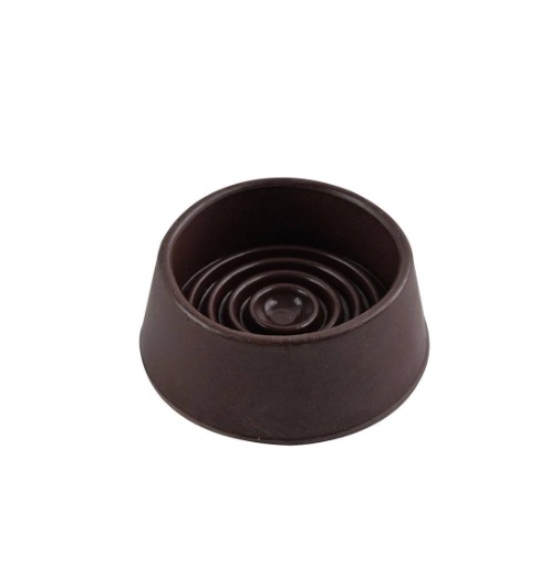 44MM RUBBER C/CUPS H/SIDED BRN