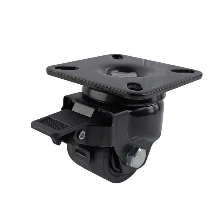 Machine Castor Black Swivel Brake 50mm 300kg