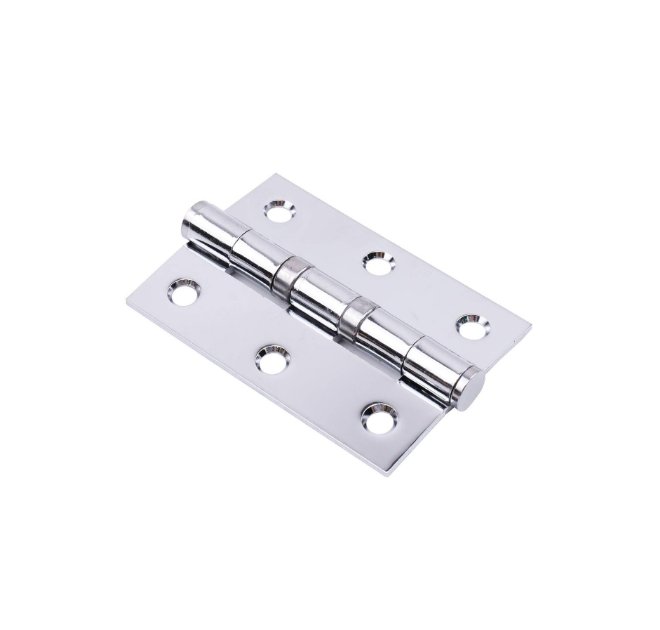 Butt Hinges 75mm Chrome PK2