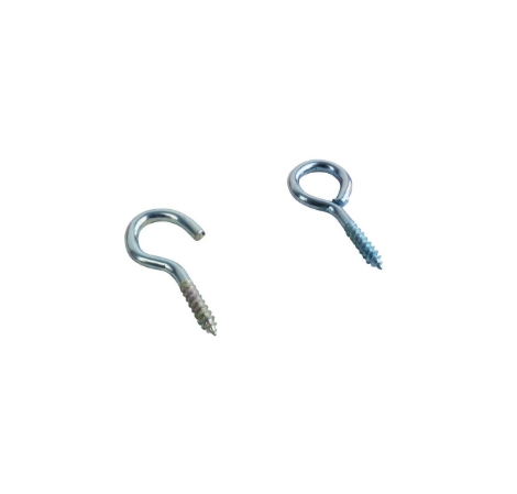 Curtain Wire Hooks/Eyes Zinc Plated PK40