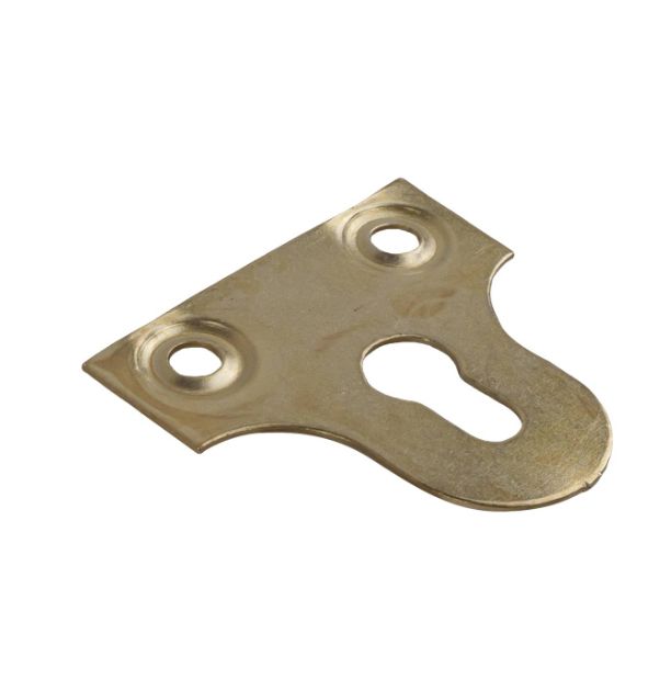 Picture Frame Slot Brackets 38mm Brass Plated PK2
