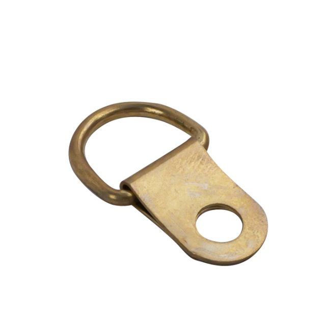 Picture Frame Hangers Screw In Brass Plated PK2