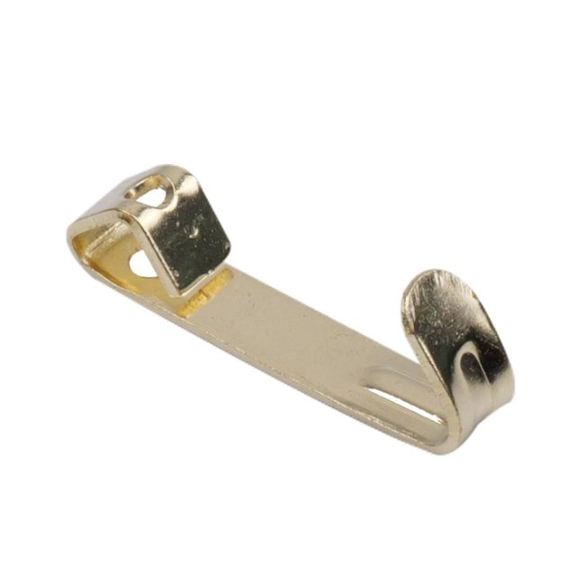 Picture Hooks & Pins (No.1) Small Brass Plated PK6