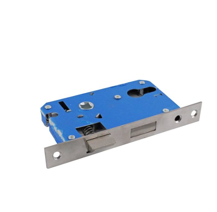 Bathroom Mortice Lock Satin Nickel 64mm PK1