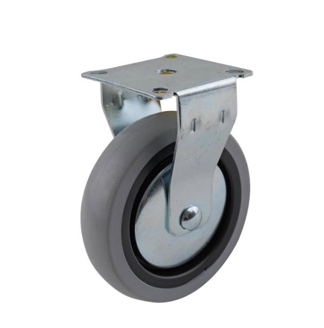 100MM GREY RUBBER FIXED