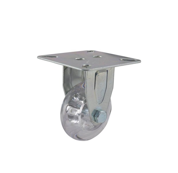 50MM FIXED TRANSPARENT CASTOR