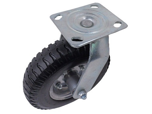 Solid Rubber Swivel Caster 8IN
