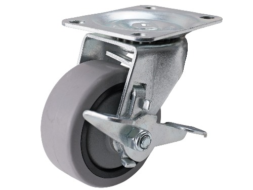 swivel w/brake PU caster