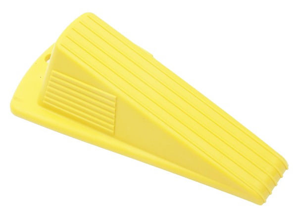 DOOR STOP JUMBO YELLOW WEDGE