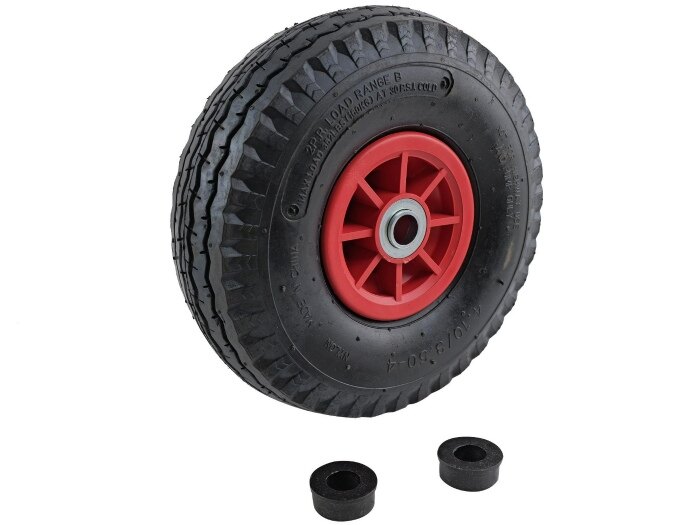 WHEEL PNEU 350X4 NYLON 3/4 BRG