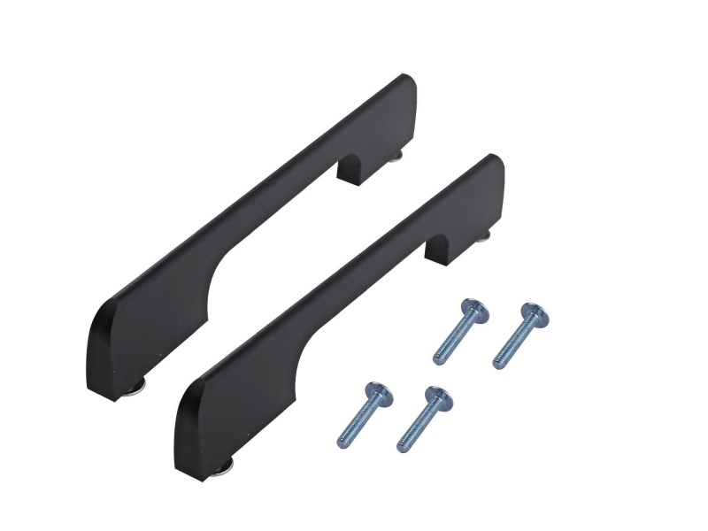Smooth Slim Handle 128mm Matt Black PK2