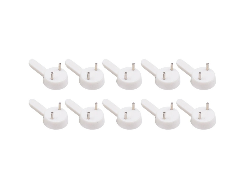 Utility Hook Solid Wall Hangers - White 1